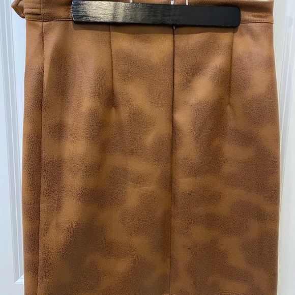 NWOT faux Leather Skirt - Picture 3 of 4